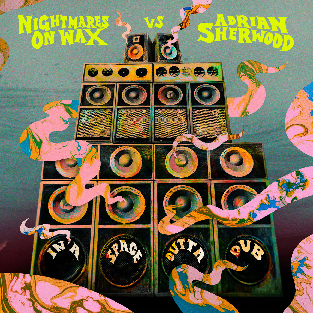 Nightmares On Wax vs Adrian Sherwood – In A Space Outta Dub  Vinyle, LP, Album, Pink