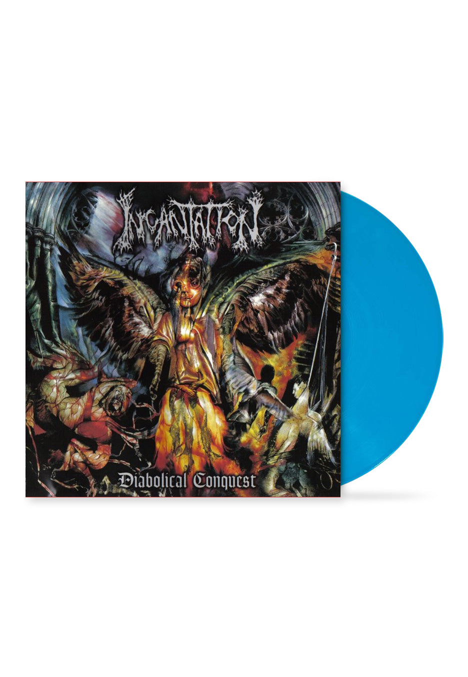 Incantation – Diabolical Conquest  Vinyle, LP, Album, Réédition, Bleu Aqua