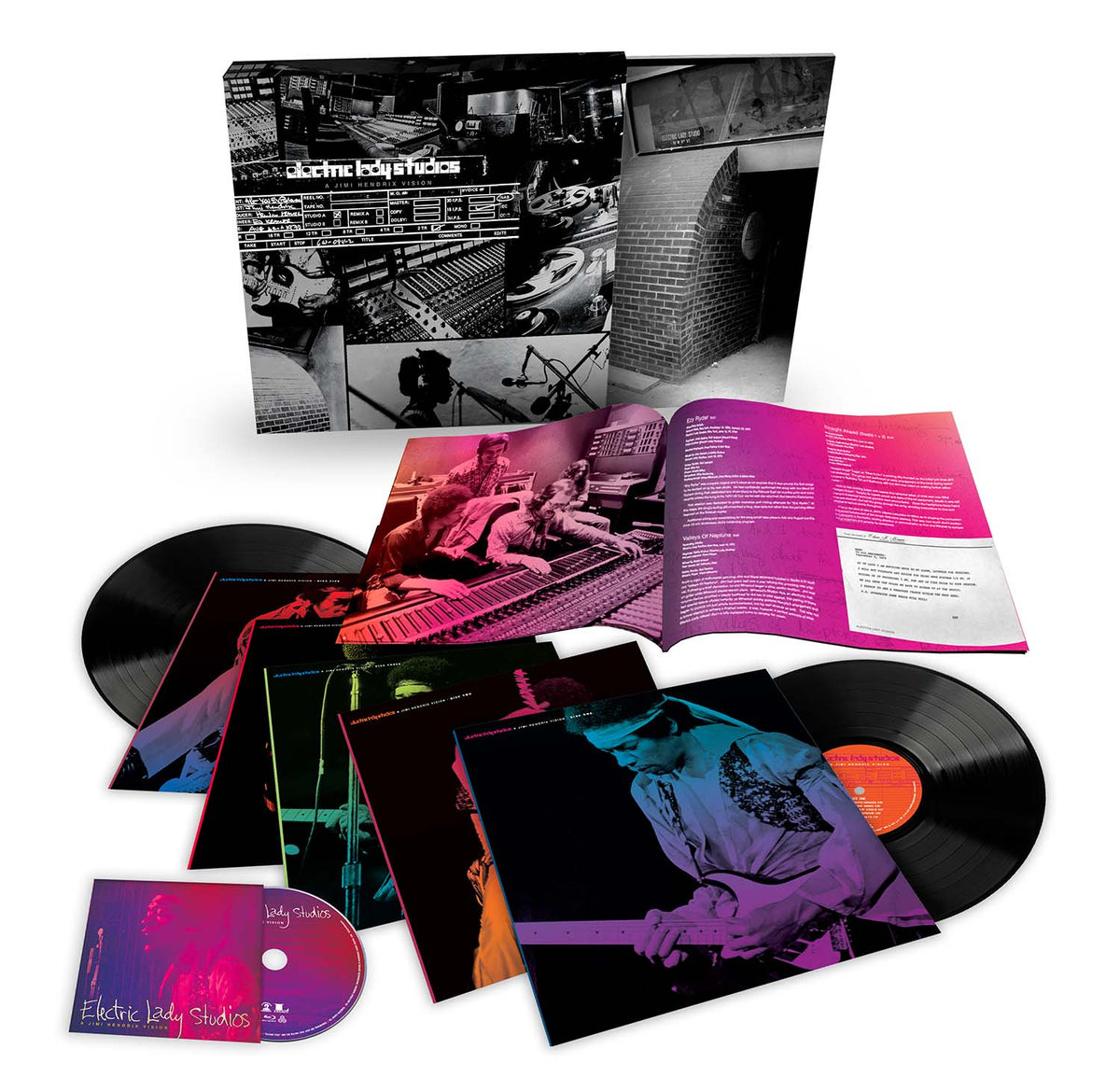 Jimi Hendrix – Electric Lady Studio: A Jimi Hendrix Vision  5 x Vinyle + Blu-Ray, LP, Coffret, Compilation