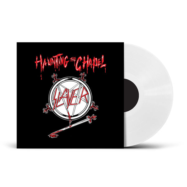 Slayer – Haunting The Chapel  Vinyle, 12", EP, Réédition, Blanc