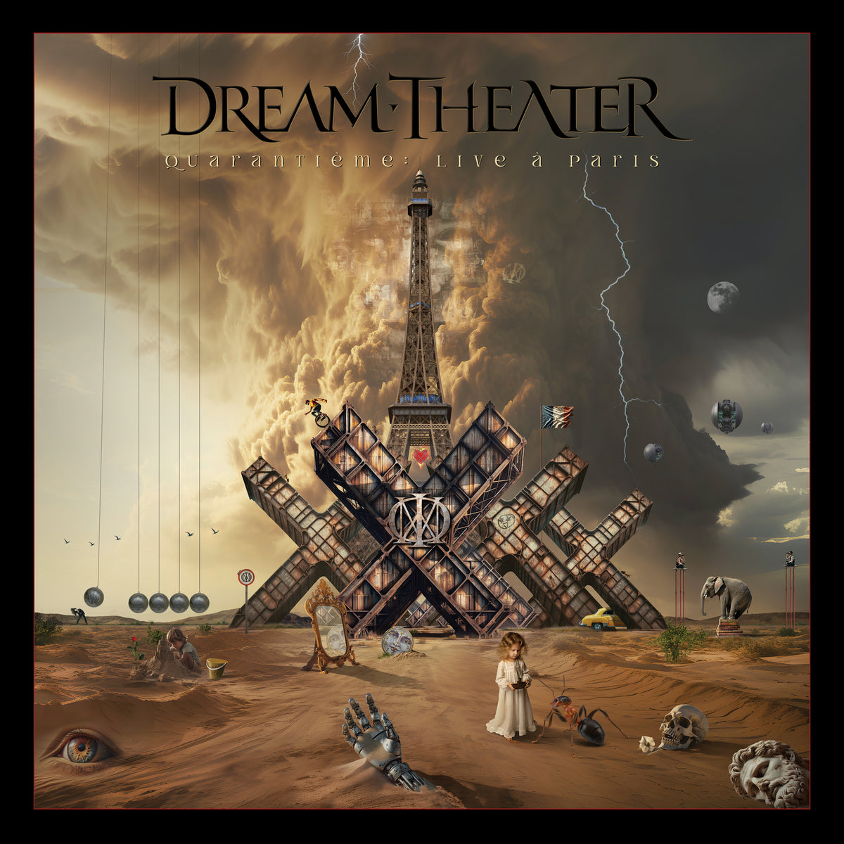 Dream Theater – Quarantième: Live à Paris  3 x CD + 3 x Blu Ray, Artbook
