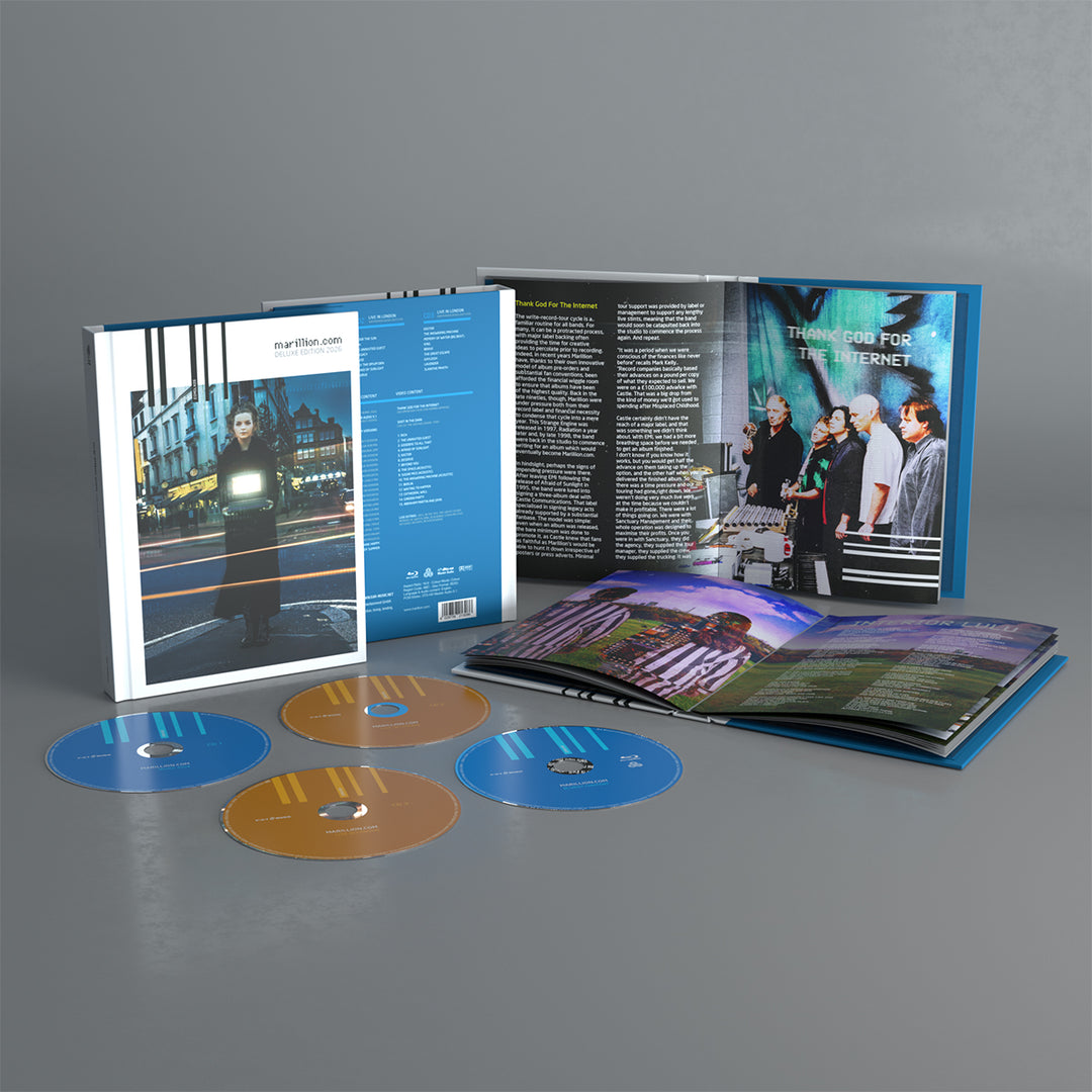 Marillion - Marillion.com 3 x CD, Album, Réédition, Remasteriseé, Steréo + Blu-ray, Mediabook