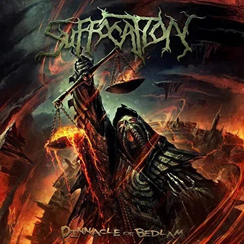 Suffocation – Pinnacle Of Bedlam Vinyle, LP, Album, Édition Limitée, Réédition, Yellow/Black Corona