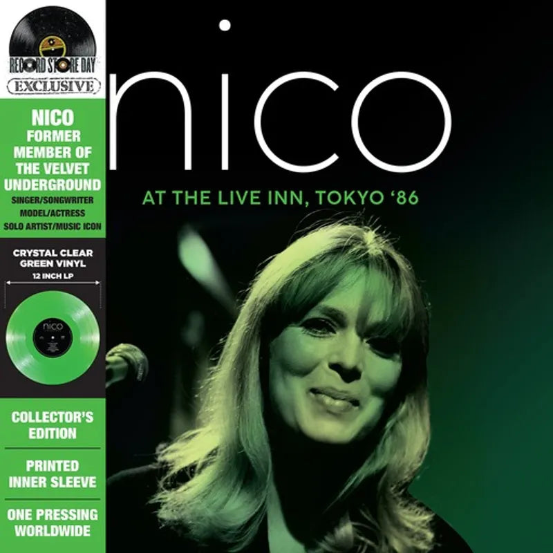 Nico - At The Live Inn, Tokyo '86  Vinyle, LP, Album, Édition Limitée, Crystal Clear Green