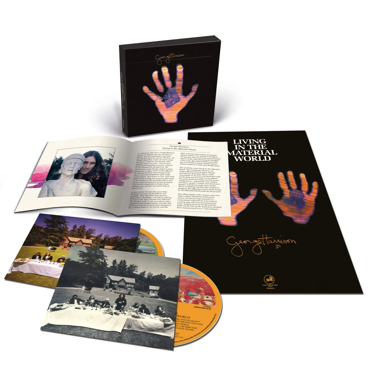 George Harrison – Living In The Material World 2 x CD, Album, Réédition, Coffret, Édition Deluxe, Édition 50e Anniversaire