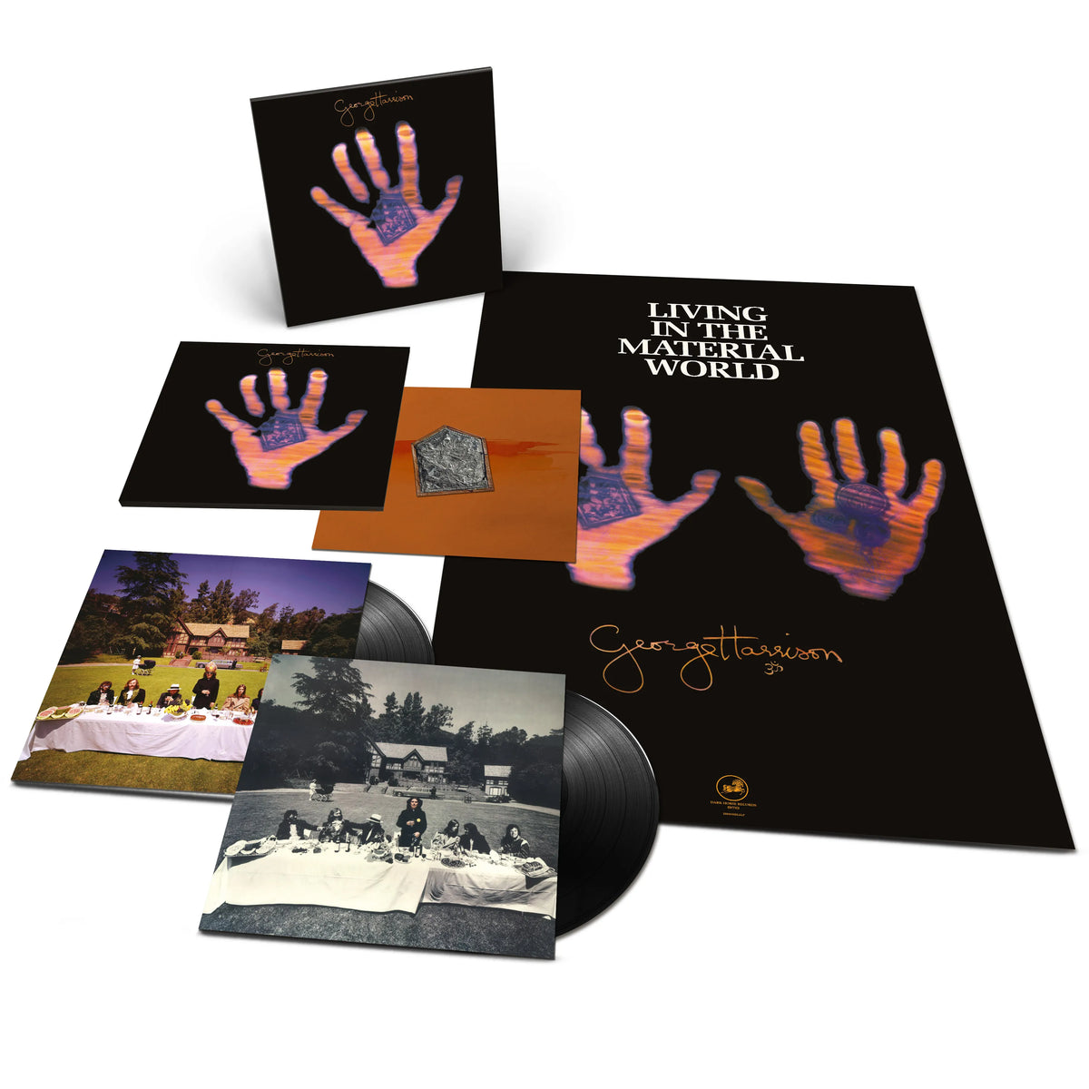 George Harrison – Living In The Material World 2 x Vinyle, LP, Réédition, Nouveau Mix, Édition Deluxe, Édition 50e Anniversaire