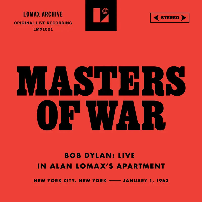 Bob Dylan – Masters Of War (Live in Alan Lomax's Apartment)  Vinyle, 7", 45RPM, Single, Édition Limitée, Numéroté