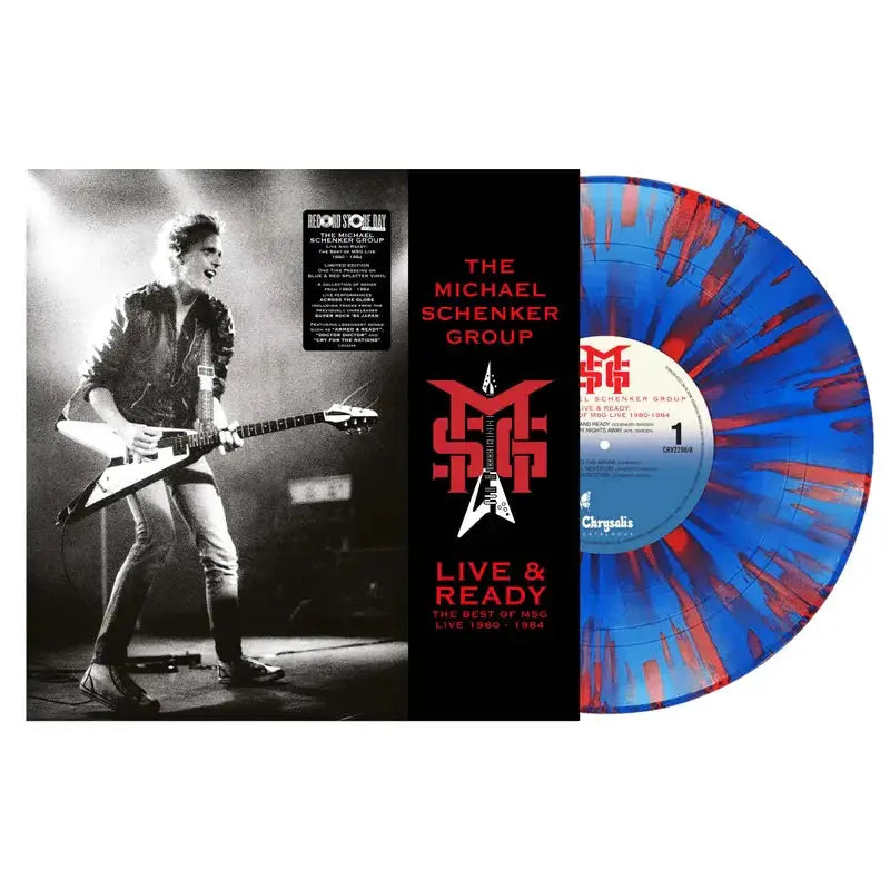 Michael Schenker Group - Live & Ready: The Best Of MSG Live 1980-1984 Vinyle, LP, Blue & Red Splatter