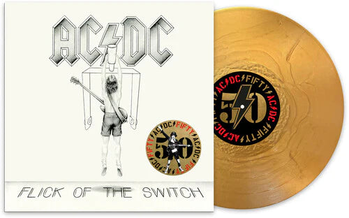 AC/DC – Flick Of The Switch  Vinyle, LP, Album, Édition limitée, Réédition, Remasterisé, Or, 50e anniversaire