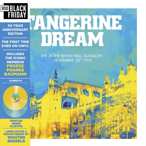 Tangerine Dream - Live At The Kelvin Hall, Glasgow 1974 - 2 x Vinyle, LP, Blue & Yellow