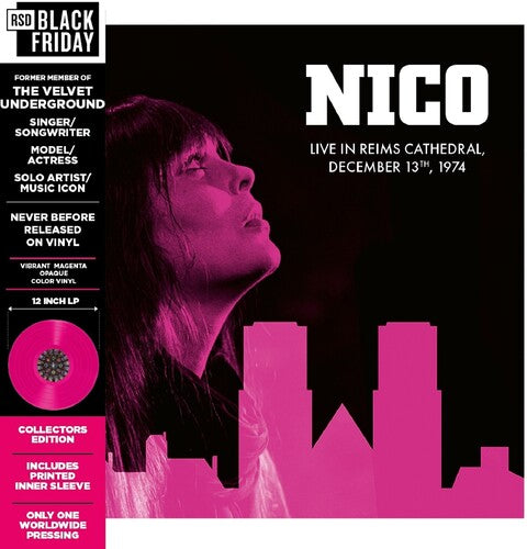 Nico - Live In Reims Cathedral 1974 [RSD Black Friday 2025] Vinyle, LP, Album, Vibrant Magenta Transparent Colour Vinyl