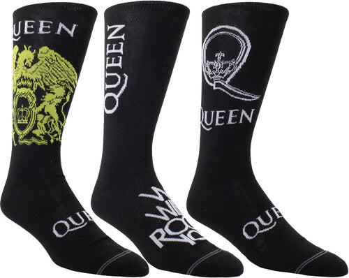 Queen - Crew Socks (3 Pack Collector Guitar Shape Tin)