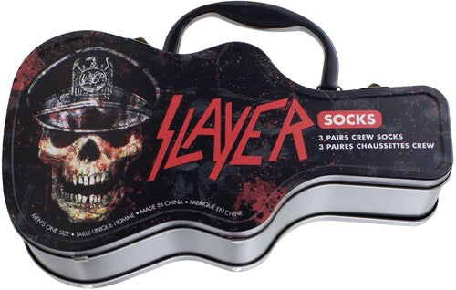 Slayer - Crew Socks (3 Pack Collector Guitar Shape Tin)