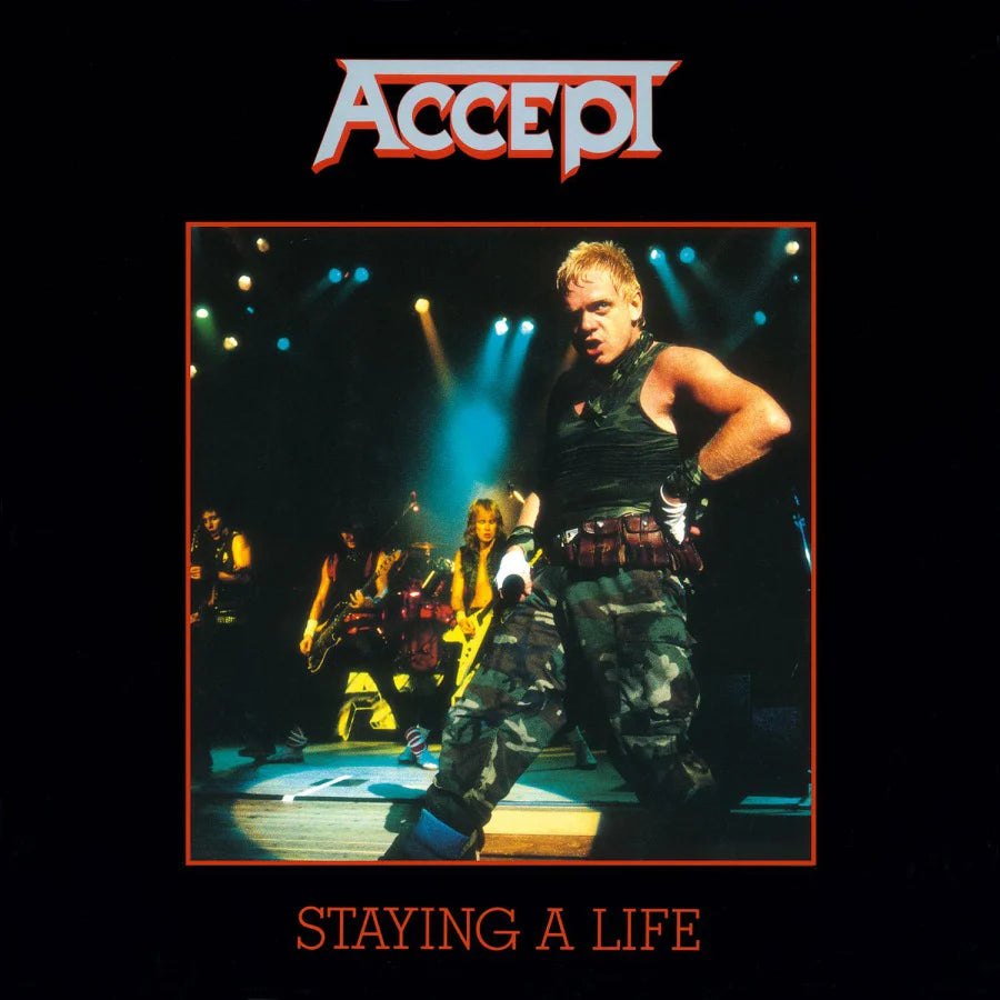 Accept ‎– Staying A Life  2 × Vinyle, LP, Album, Réédition