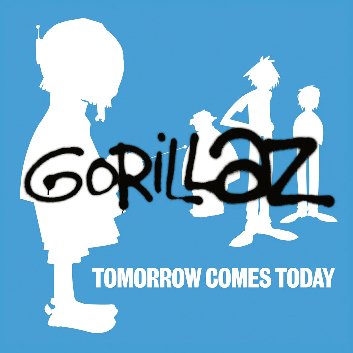 Gorillaz – Tomorrow Comes Today  Vinyle, 12", 33 ⅓ RPM, Édition Limitée, Réédition, White & Blue