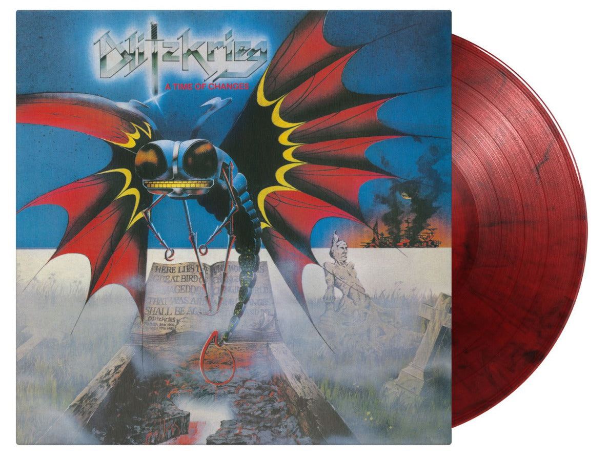 Blitzkrieg  – A Time Of Changes  Vinyle, LP, Album, Réédition, Stéréo, Rouge Noir