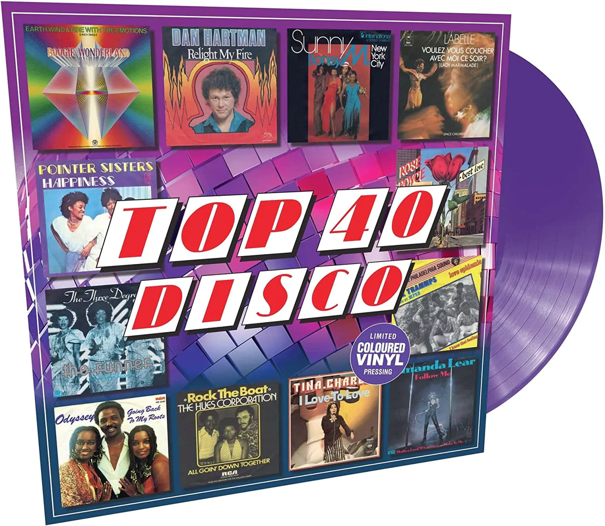 Artistes Divers – Top 40 Disco  Vinyle, LP, Compilation, Édition Limitée, Couleur