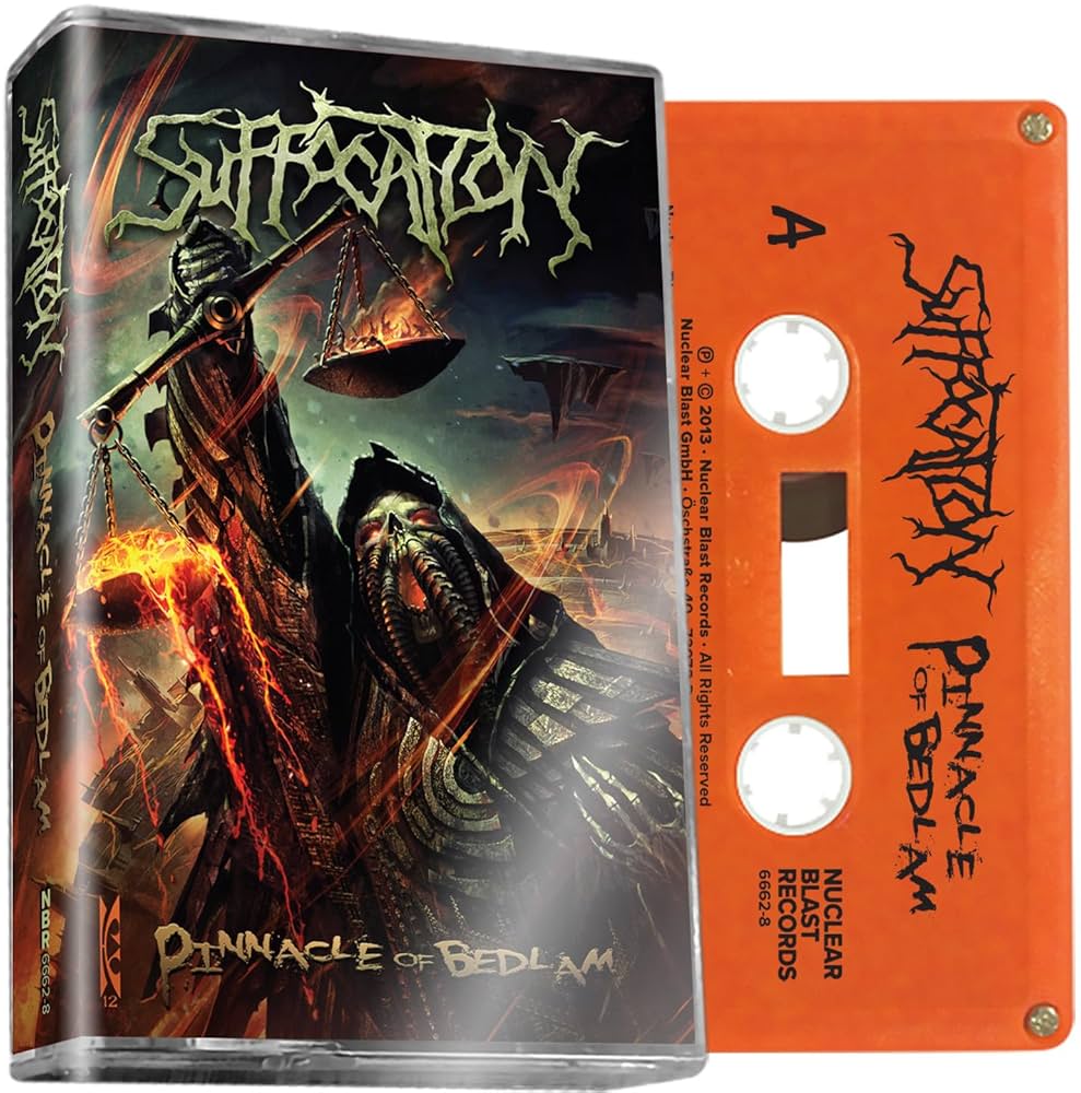 Suffocation – Pinnacle Of Bedlam Cassette, Album, Orange