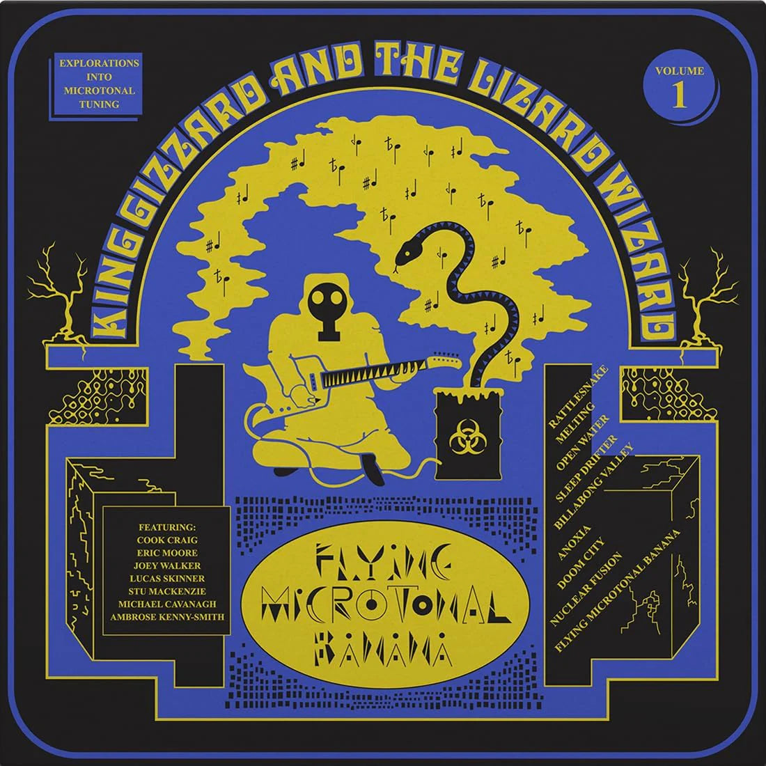 King Gizzard & the Lizard Wizard - Flying Microtonal Banana Vinyle, LP, Lucky Rainbow Eco-Mix