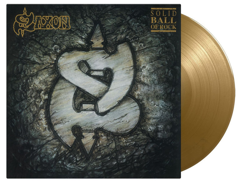 Saxon – Solid Ball Of Rock  Vinyle, LP, Albumn, Édition Limitée, Réédition, Or