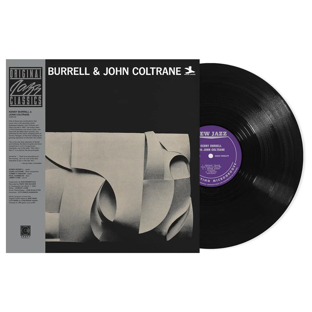 Kenny Burrell & John Coltrane – Kenny Burrell & John Coltrane  Vinyle, LP, Album, Réédition, Mono, 180g