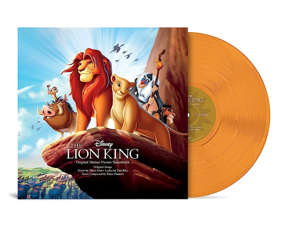 Elton John, Tim Rice, Hans Zimmer – The Lion King (Original Motion Picture Soundtrack) Vinyle, LP, Album, Orange