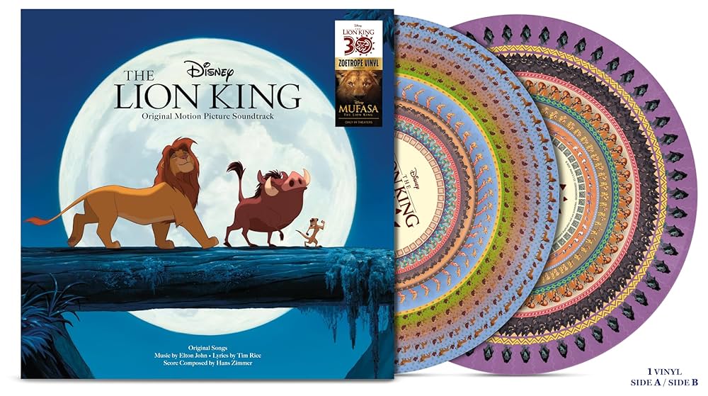 Artistes Divers – The Lion King (Original Motion Picture Soundtrack)  Vinyle, LP, Album, Picture Disc, Réédition, Zoetrope, 30e anniversaire