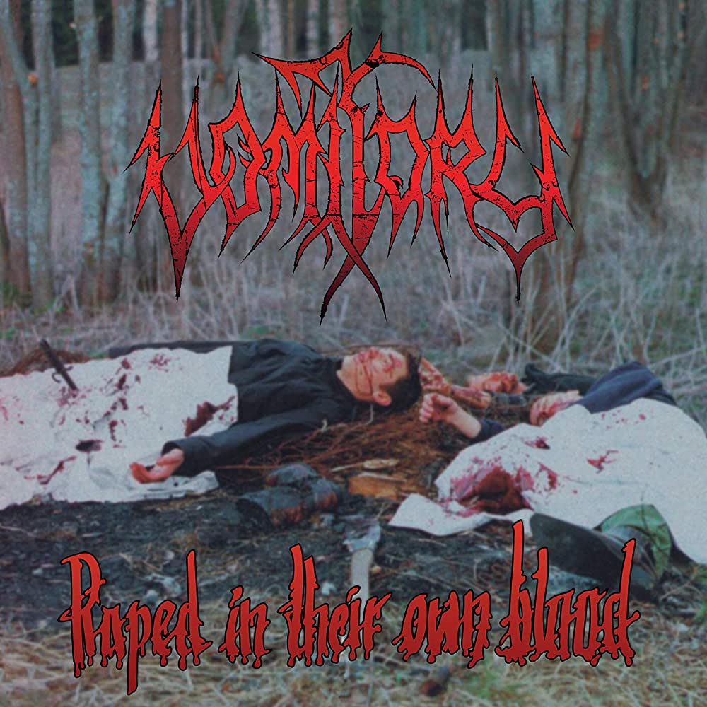 Vomitory – Raped In Their Own Blood Vinyle, LP, Album, Édition Limitée, Numéroté, Réédition, Remasterisé, Clear with Red and Black Splatter