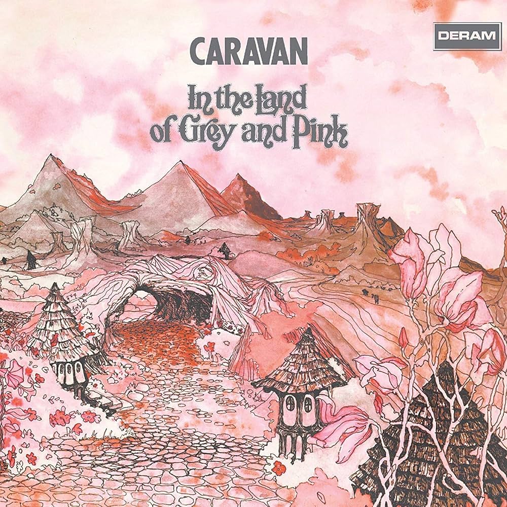 Caravan – In The Land Of Grey And Pink  2 x Vinyle, LP, Album, Réédition, Remasterisé, Marbre Rose/Gris