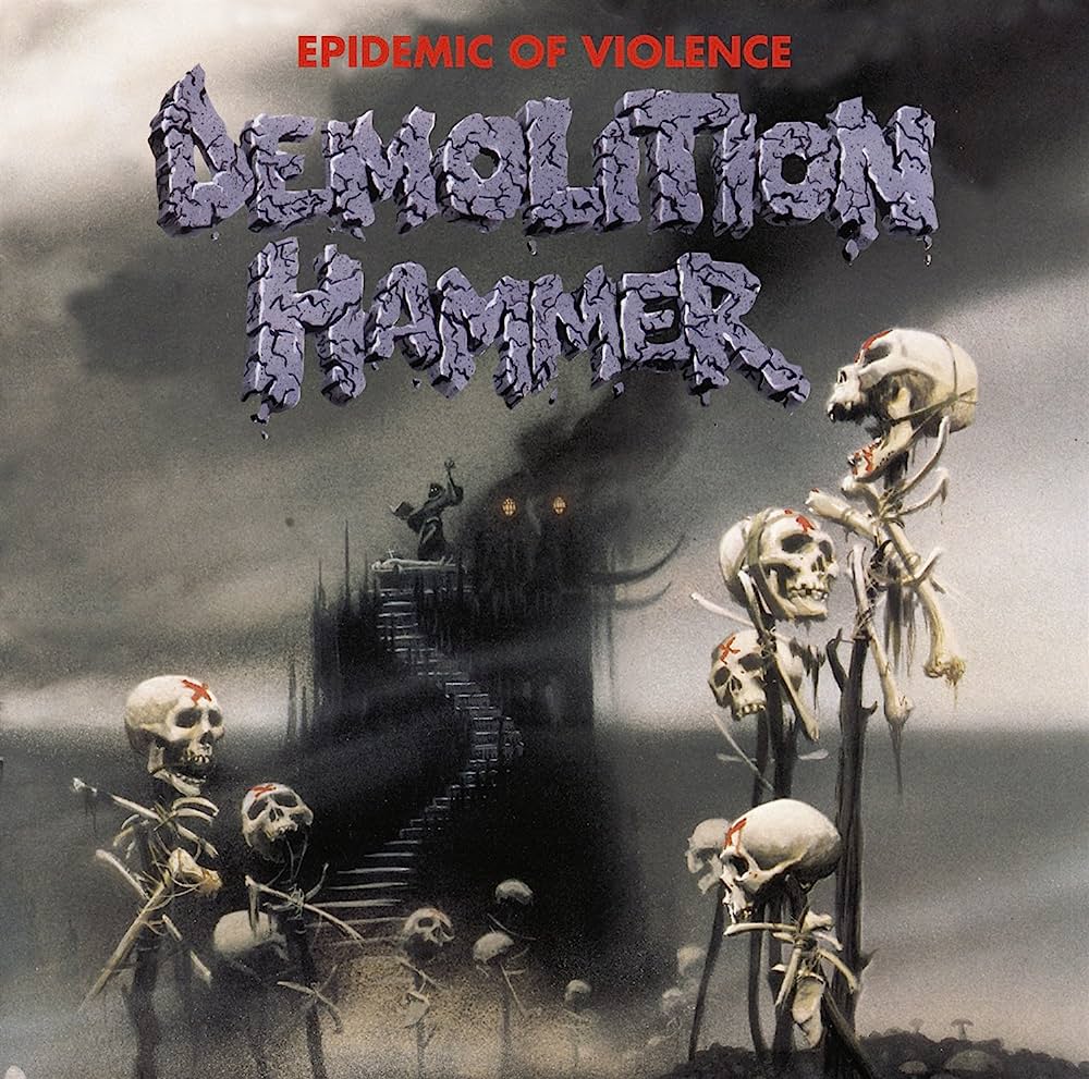 Demolition Hammer – Epidemic Of Violence  Vinyle, LP, Album, Édition Limitée, Réédition, Remasterisé, Jaune [Sun Transparent], 180g