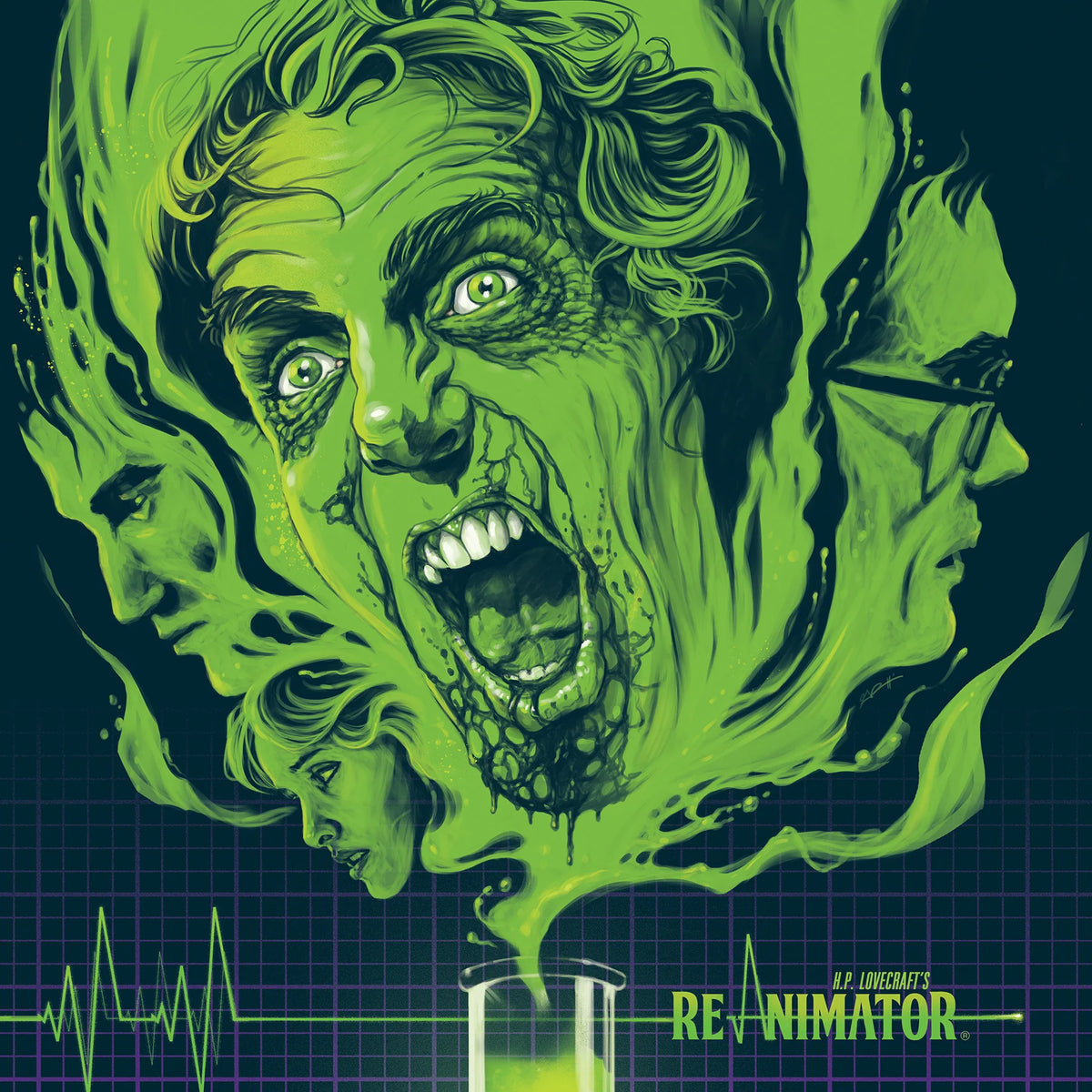 Richard Band - Re-Animator, Vinyle, LP, Gatefold, green & black swirl coloured