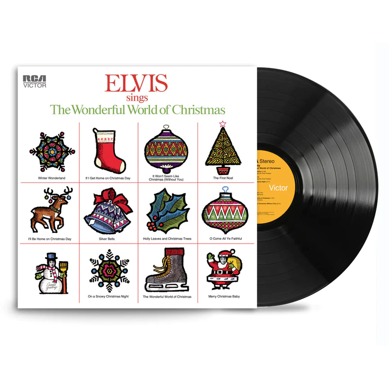 Elvis – Elvis Sings The Wonderful World Of Christmas  Vinyle, LP, Album, Réédition