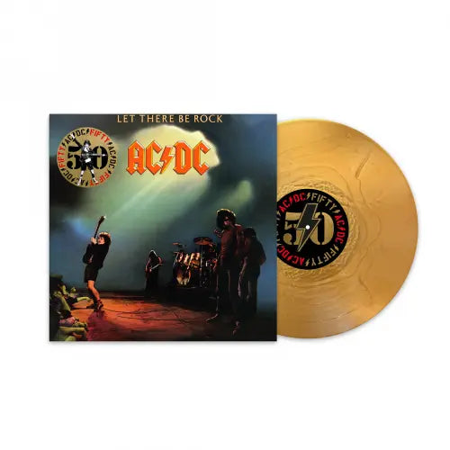 AC/DC – Let There Be Rock  Vinyle, LP, Album, Réédition, Remasterisé, Or, 180g, 50e Anniversaire