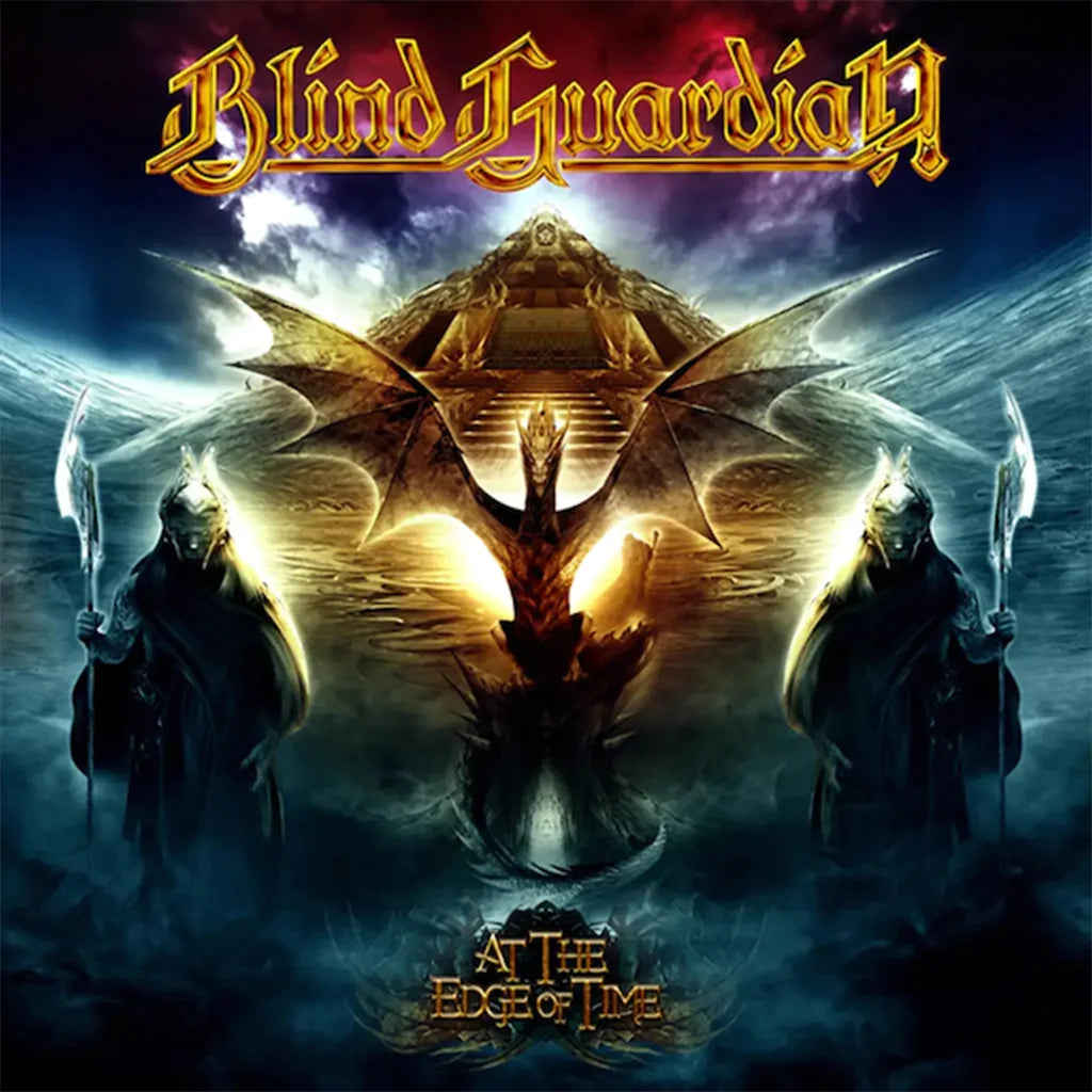 Blind Guardian – At The Edge Of Time  2 x Vinyle, LP, Album, Réédition, Transparent Curaçao Bleu