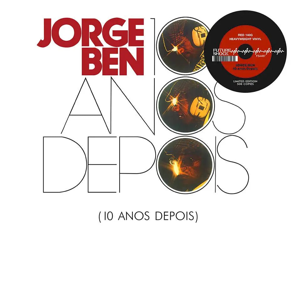 Jorge Ben – 10 Anos Depois  Vinyle, LP, Album, Édition limitée, Réédition, Rouge