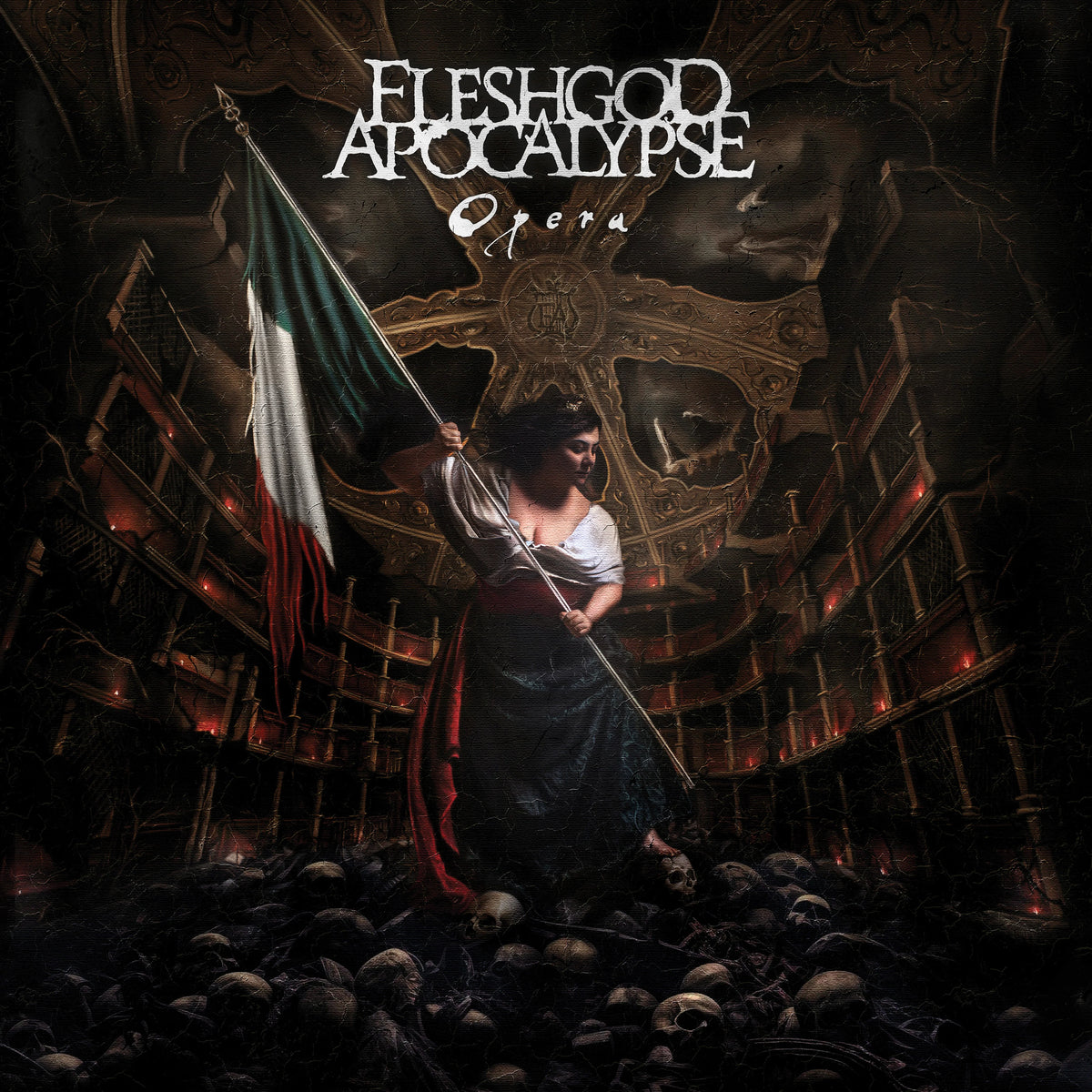 Fleshgod Apocalypse - Opera  Vinyle, LP, Album, Édition Limitée, Red Marble