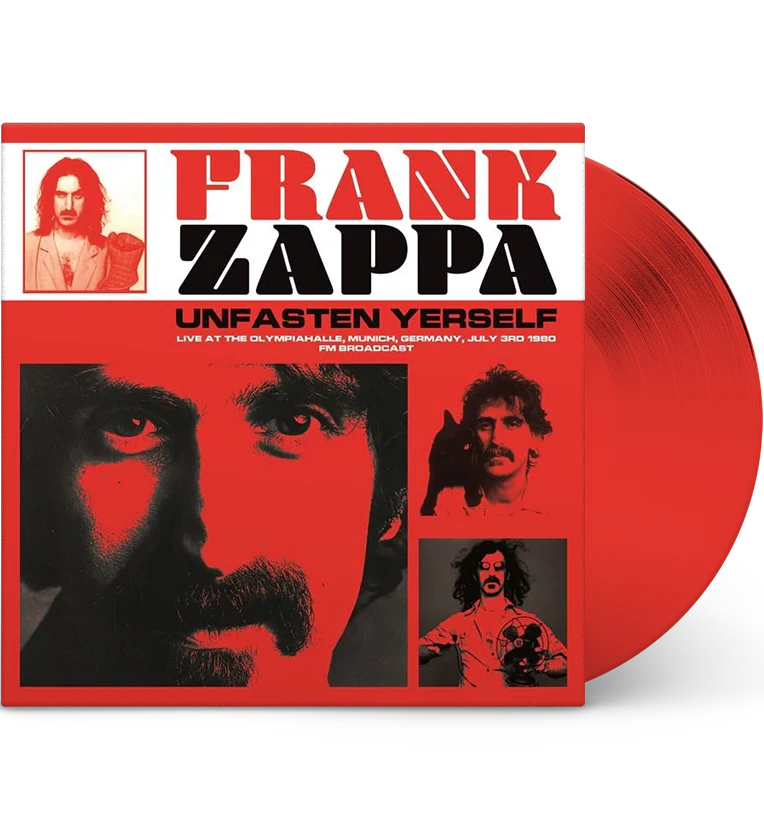 Frank Zappa – Unfasten Yerself (Live At The Olympiahalle, Munich, Germany, July 3rd 1980 FM Broadcast)  Vinyle, LP, Édition Limitée, Rouge