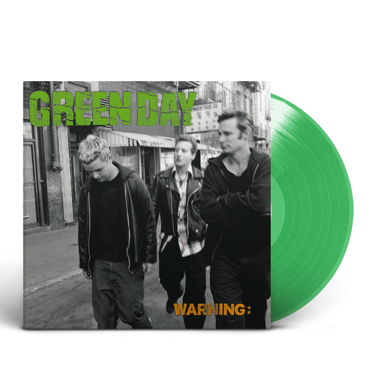 Green Day – Warning:  Vinyle, LP, Album, Édition Limitée, Réédition, Vert Fluorescent