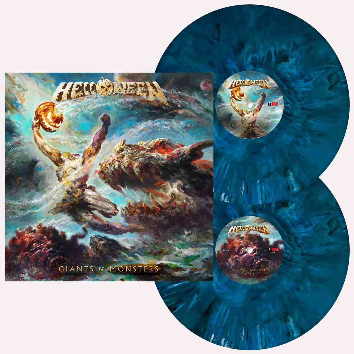 Helloween – Giants & Monsters, 2 x Vinyle, LP, Album, Blue [Deep Ocean]