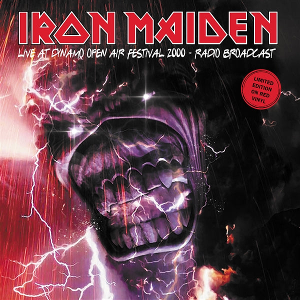 Iron Maiden – Live At Dynamo Open Air Festival 2000 - Radio Broadcast Vinyle, LP, Édition limitée, Red