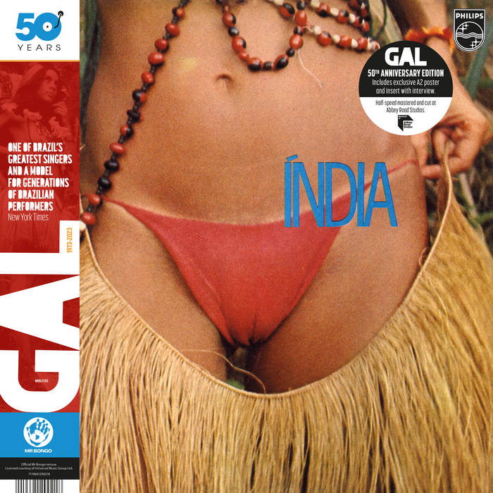 Gal Costa ‎– Índia  Vinyle, LP, Album, Réédition, Remasterisé, 50e Anniversaire