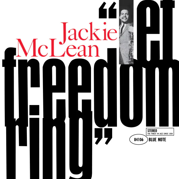 Jackie McLean – Let Freedom Ring  Vinyle, LP, Album, Réédition, Remasterisé, Stéréo, 180g