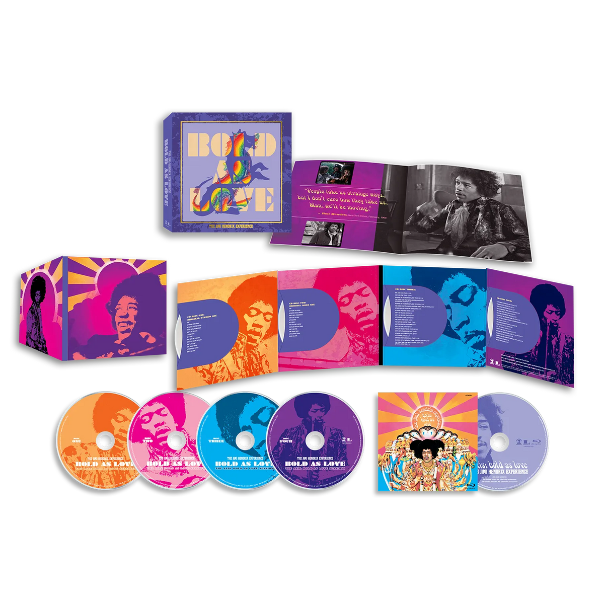 The Jimi Hendrix Experience – Bold As Love  4 x CD + Blu Ray