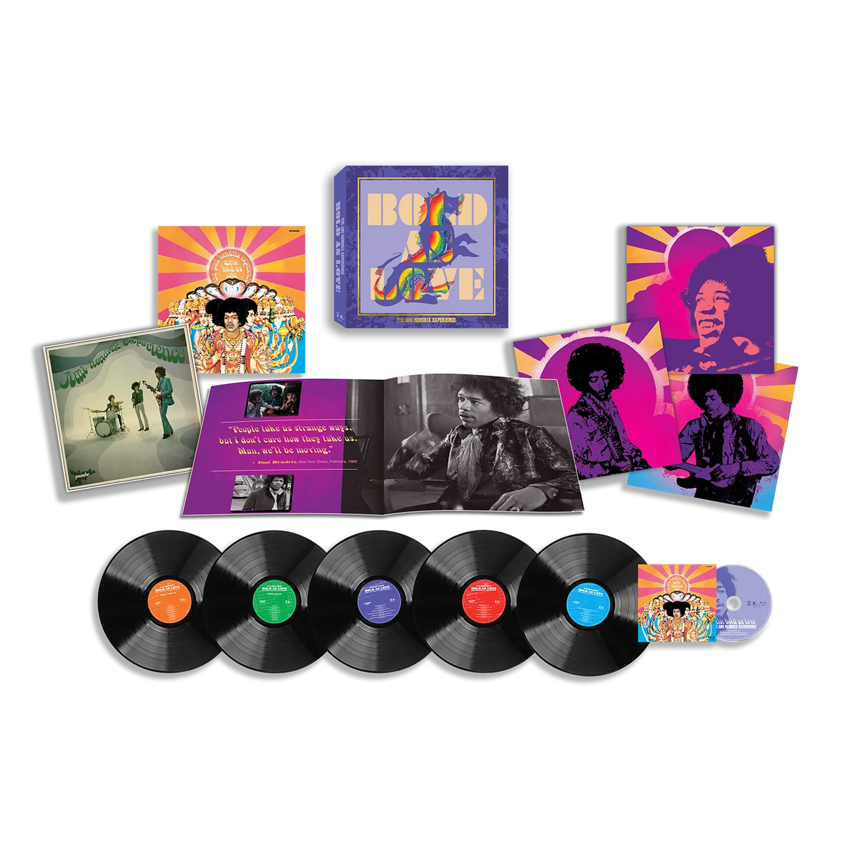The Jimi Hendrix Experience – Bold As Love  5 x LP + Blu Ray, Numéroté