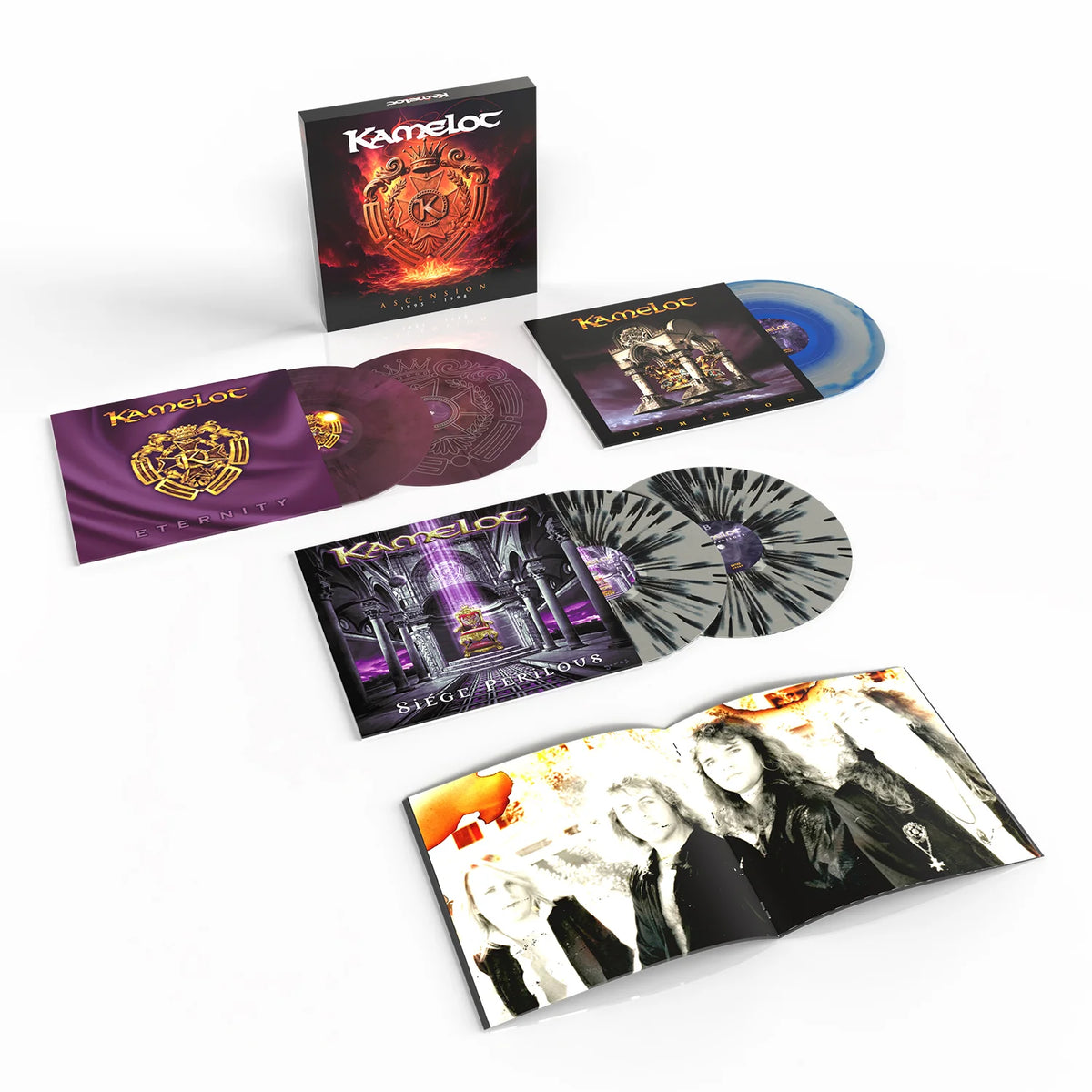 Kamelot – Ascension (1995 - 1998) 5 x Vinyle, LP, Album, Réédition, Coloré,  Coffret, Compilation, Édition Deluxe