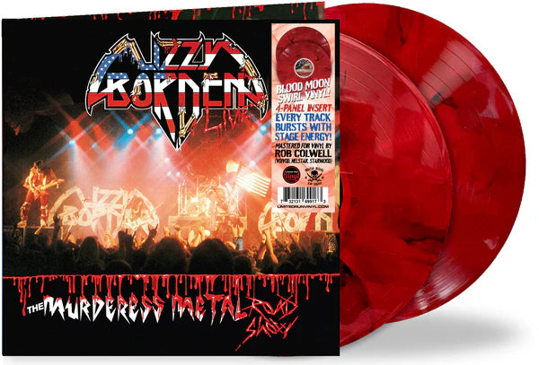 Lizzy Borden – The Murderess Metal Road Show  2 x Vinyle, LP, Album, Édition limitée, Réédition, Blood Moon Swirl