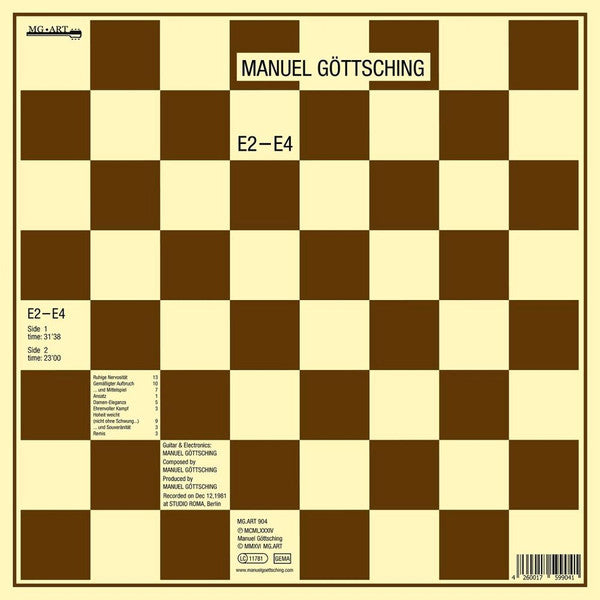 Manuel Göttsching – E2–E4, pochette