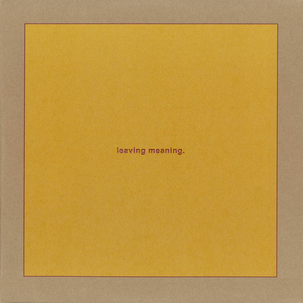 Swans – Leaving Meaning., pochette