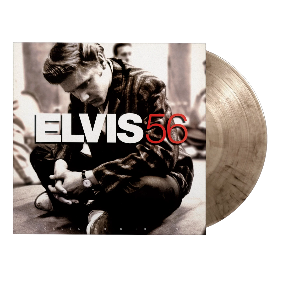 Elvis Presley – Elvis 56 (Collector’s Edition)  Vinyle, LP, Compilation, Édition limitée, Numérotée, Réédition, Remasterisée, Crystal clear &amp; black marbled, 180g