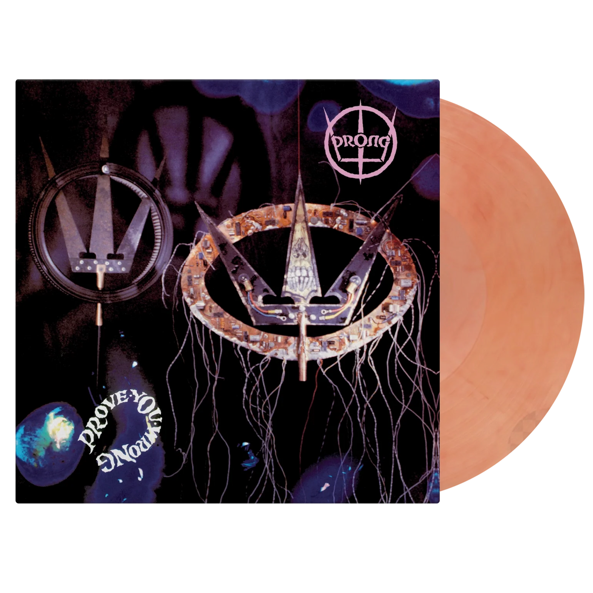 Prong – Prove You Wrong, Vinyle, LP, Album, Édition limitée, Numéroté, Réédition, Répressé, Stéréo, Rouge transparent [Transparent cristallin et marbré rouge], 180 grammes